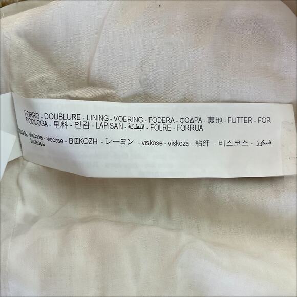 Zara Tweed Frayed Hem Overshirt in Cream Size XXL - Picture 14 of 14